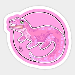 Pink Crocodile Sticker